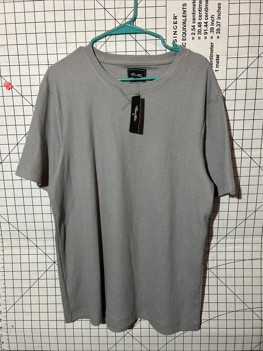 Primitive Skateboarding Premium Basic Waffle T-Shirt — Gray